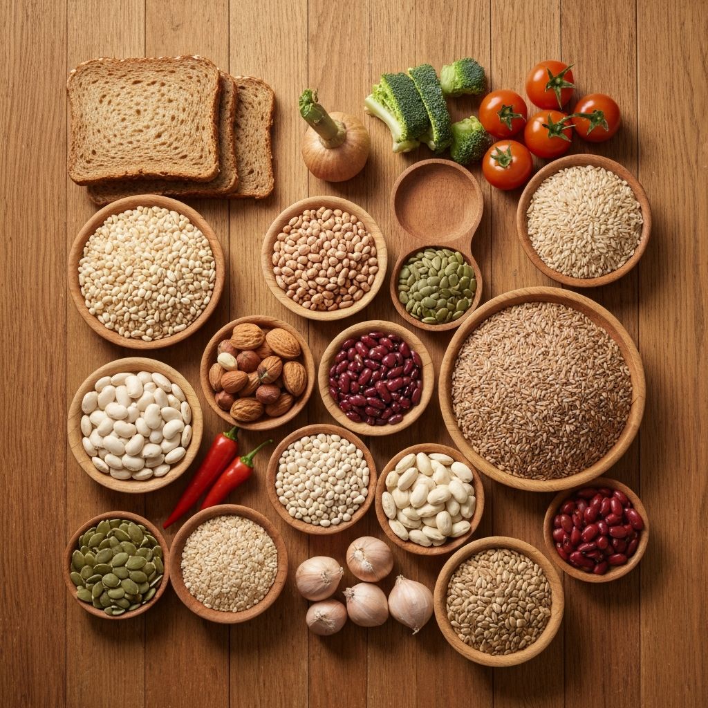 Healthy foods containing macronutrients and micronutrients